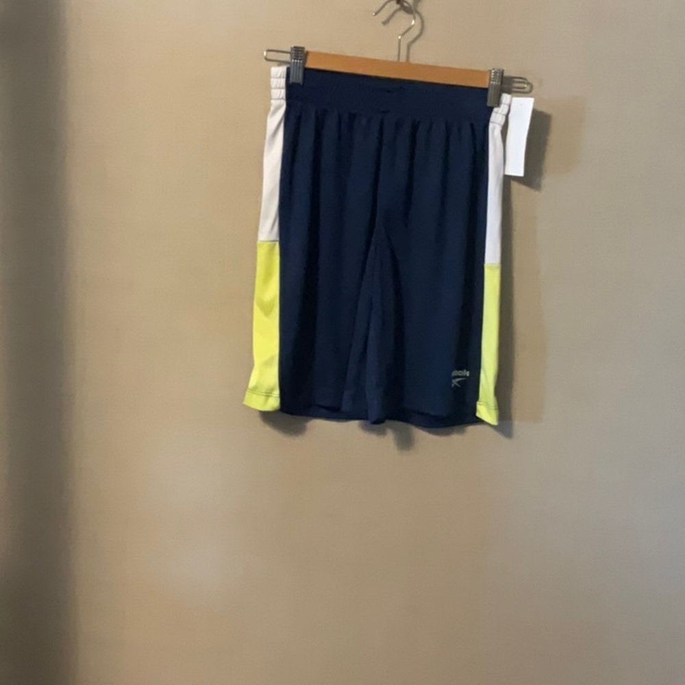 Reebok Yellow and Blue Performance Shorts